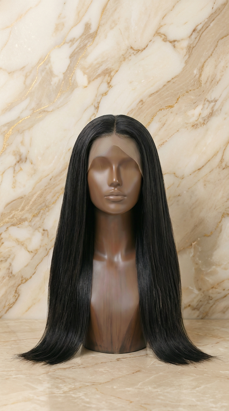 Raw Straight Frontal Wig