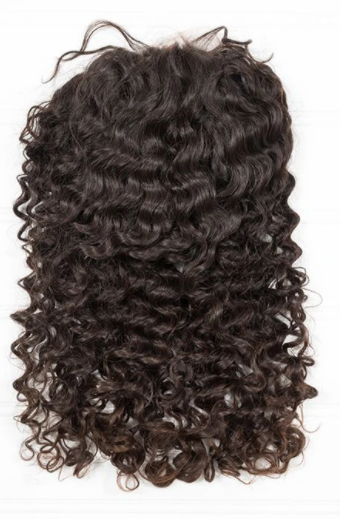 Virgin Deep Wave HD 5X5 Lace Wig 2BU image 1