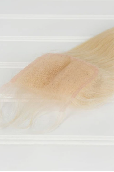 Virgin Straight #613 Blonde Closure 5x5 image 1